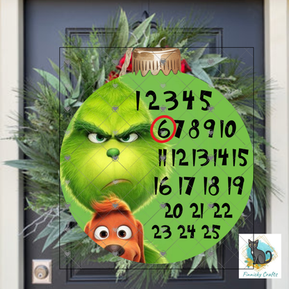 Green Guy Bobber Bulb Ornament, Christmas Countdown, Sublimation, Digital, PNG, Design, Download Only