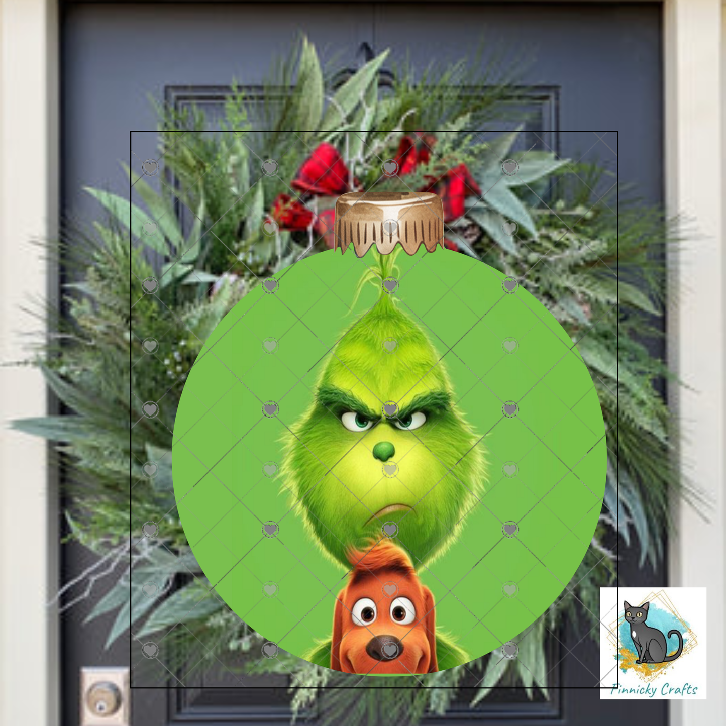 Green Guy Bobber Bulb Ornament, Christmas Countdown, Sublimation, Digital, PNG, Design, Download Only