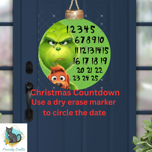 Green Guy Bobber Bulb Ornament, Christmas Countdown, Sublimation, Digital, PNG, Design, Download Only