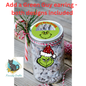 Green Guy Mason Jar Topper- Sublimation Design Png Template - Gift