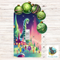 Green Guy-Inspired Town Light Switch - Sublimation Design Png Template - Gift, Decor