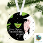 Green Witch Friendship Ornament png - Sublimation Designs Wall Hanger - Badge Reel, keyring, sign, Night Light, Decor