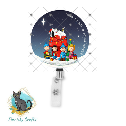 And to all a good night Ornament png - Sublimation Designs Wall Hanger - Badge Reel, keyring, sign, Night Light, Decor