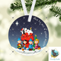 And to all a good night Ornament png - Sublimation Designs Wall Hanger - Badge Reel, keyring, sign, Night Light, Decor