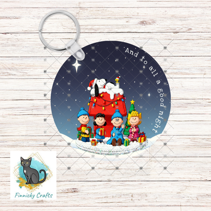 And to all a good night Ornament png - Sublimation Designs Wall Hanger - Badge Reel, keyring, sign, Night Light, Decor