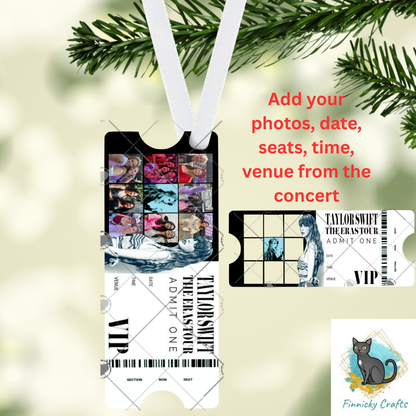 Concert Ticket Memorabilia- Keyring, Ornament - New Driver - Keepsake