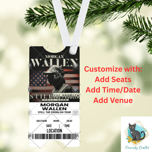 Concert Ticket Memorabilia- Keyring, Ornament - New Driver - Keepsake