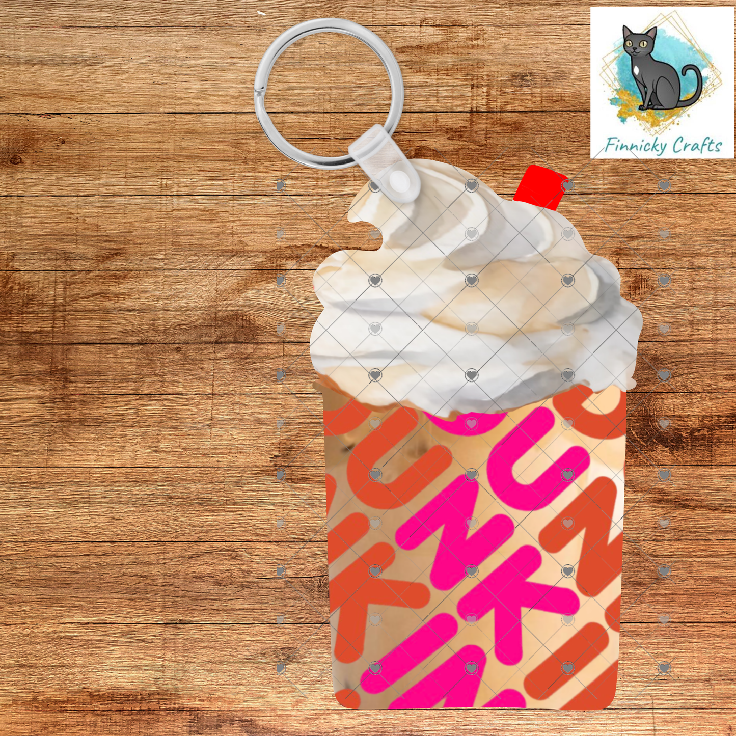 Coffee Cup with Whipped Topping, Donut, Sublimation, PNG, Digital Download, Earrings, Decoration