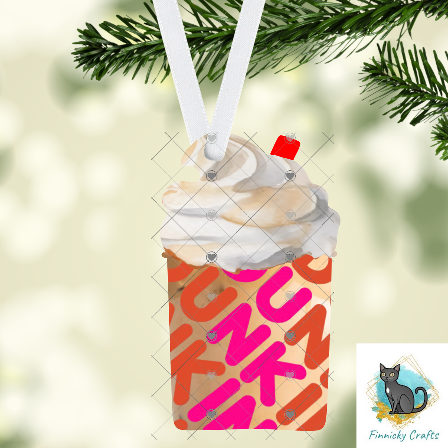 Coffee Cup with Whipped Topping, Donut, Sublimation, PNG, Digital Download, Earrings, Decoration