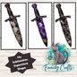 Dagger -PNG Sublimation Design for Earrings, Instant Digital Download