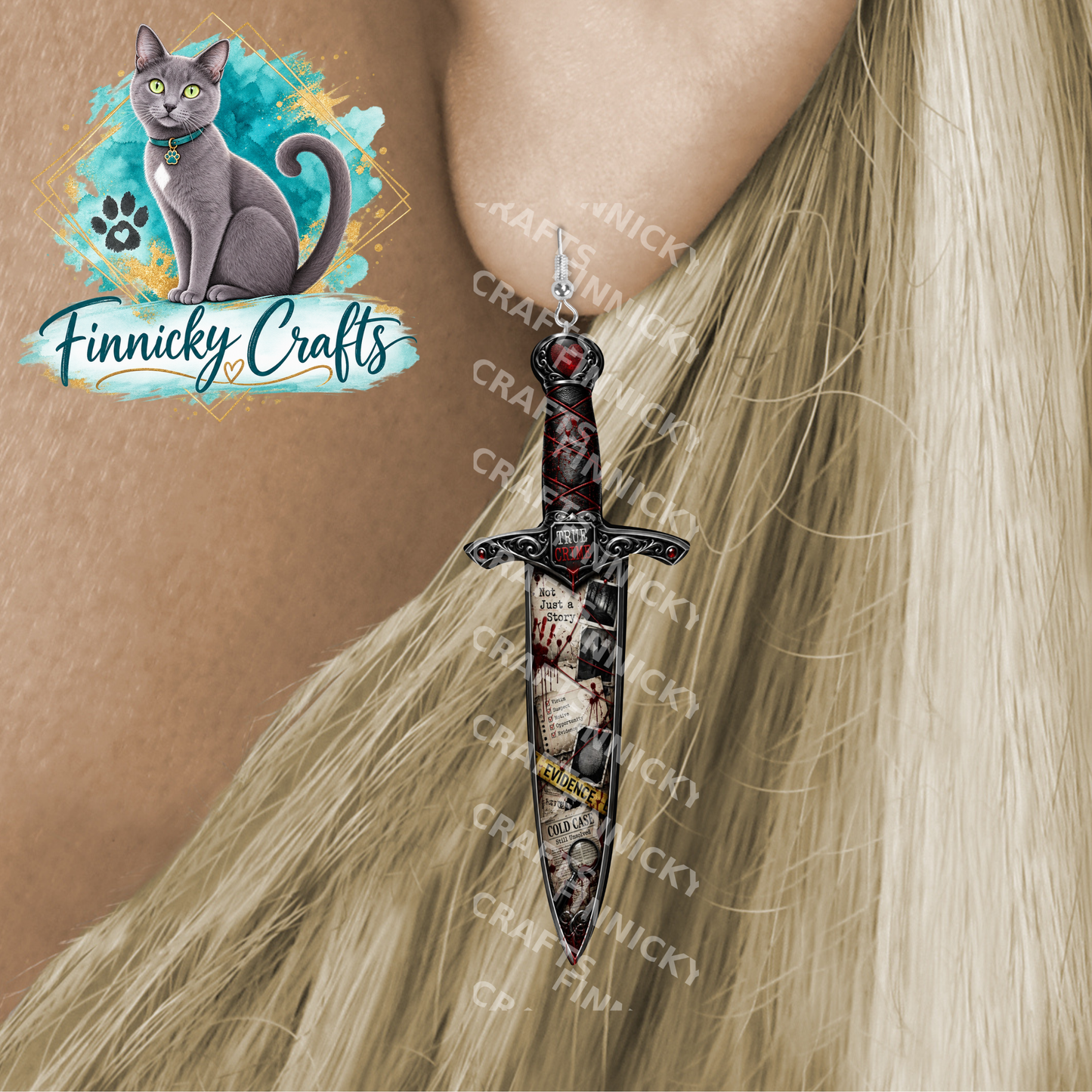Dagger -PNG Sublimation Design for Earrings, Instant Digital Download