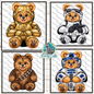 Star Conflict Bears Sublimation Designs (Digital Download) - Keyring, earrings, night light