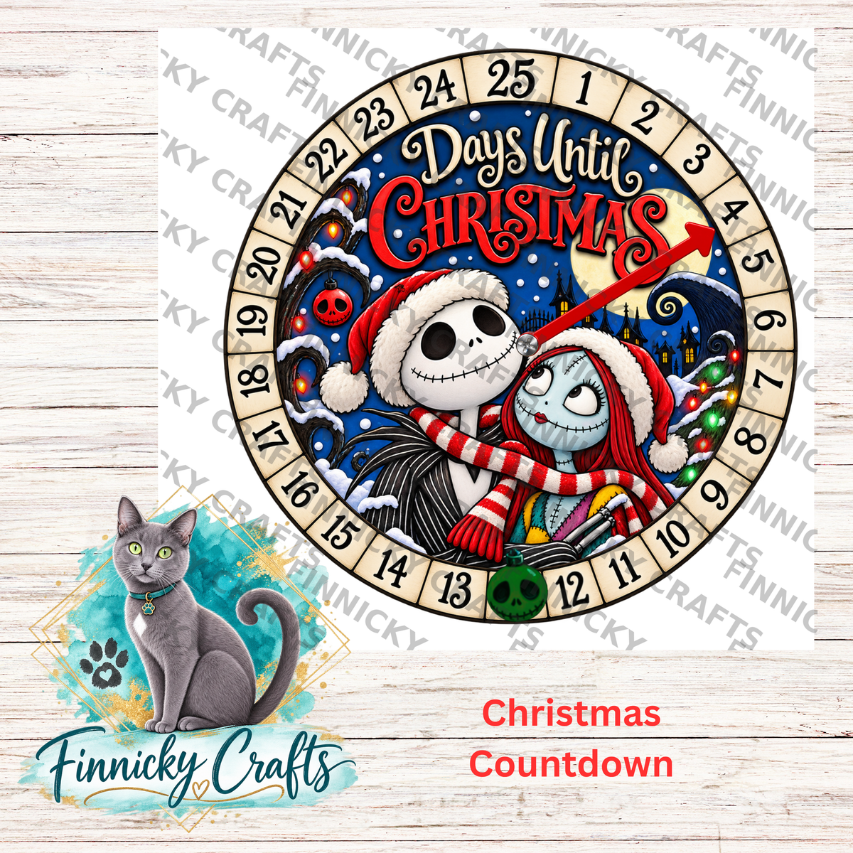 Christmas Nightmare, Christmas Countdown, Sublimation, Digital, PNG, Design, Download Only