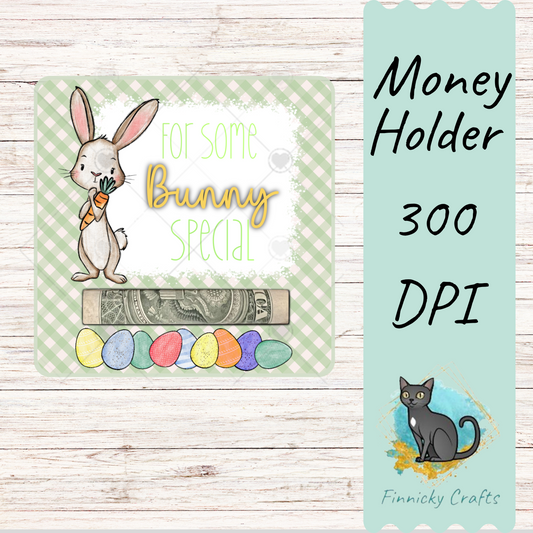 Easter Bunny Money Holder - Sublimation Digital File - Gift, ornament, decoration