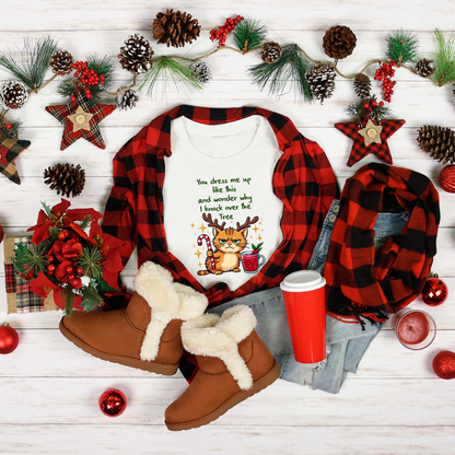 Funny Christmas, Winter, Cat, Antlers,  Sign PNG, Digital, Sublimation, Ornament, Badge Reel, Keyring, gift, pillow, t-shirt