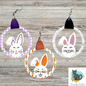 Leather Bunny Bundle, Sublimation, Digital, PNG Design, Download for Earrings