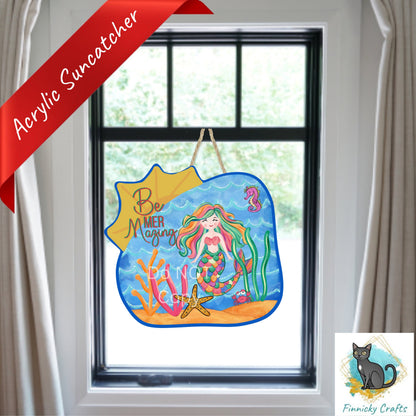 Sublimation Design, Be Mer Mazing - Sun Pool Blank - Beach Bag, Nightlight, Sign, Suncatcher, Car Vent, Earrings, Digital Download