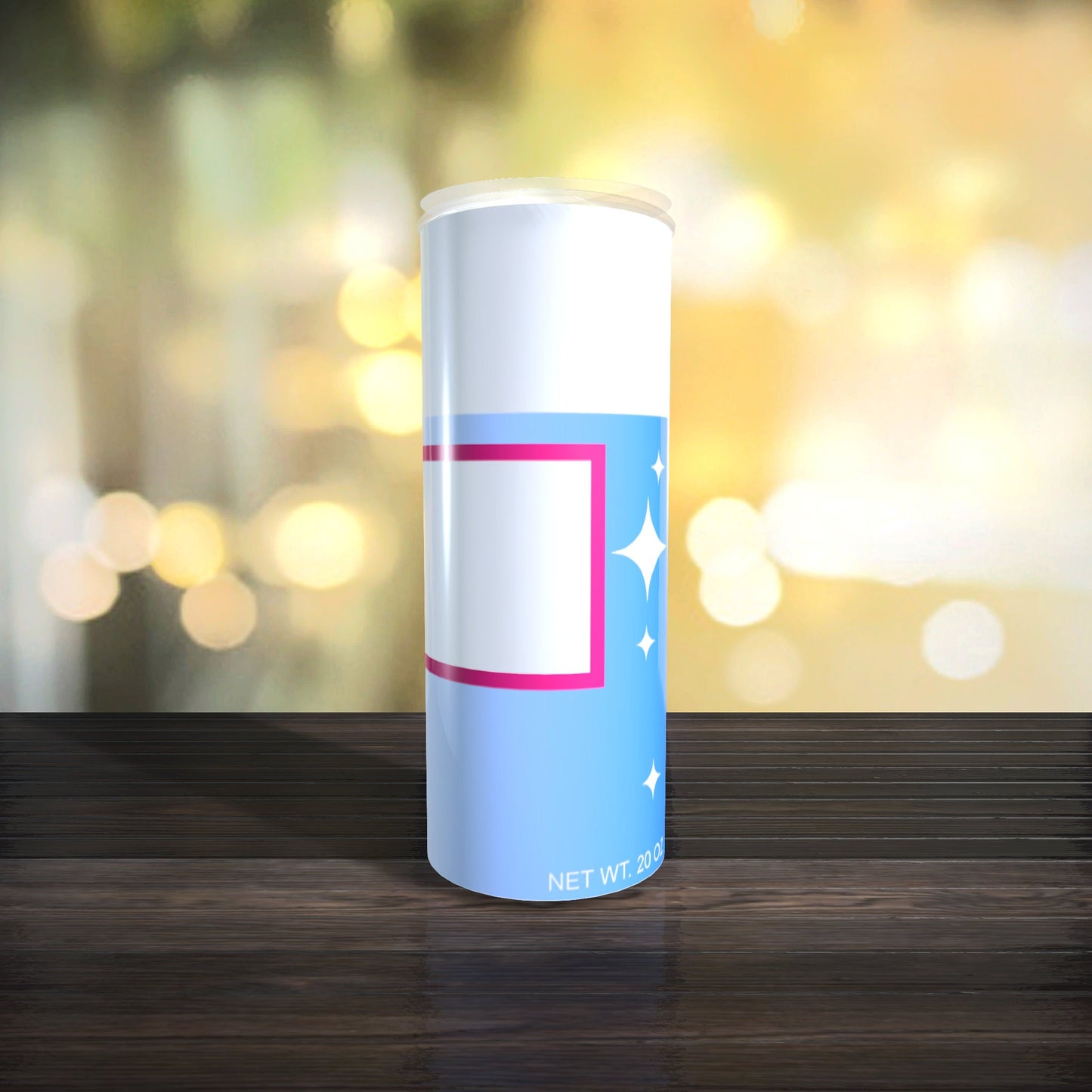 Customizable Spray Can Tumbler Template - Be Gone Template - Pink White Blue - Digital Design - Sublimation Tumbler