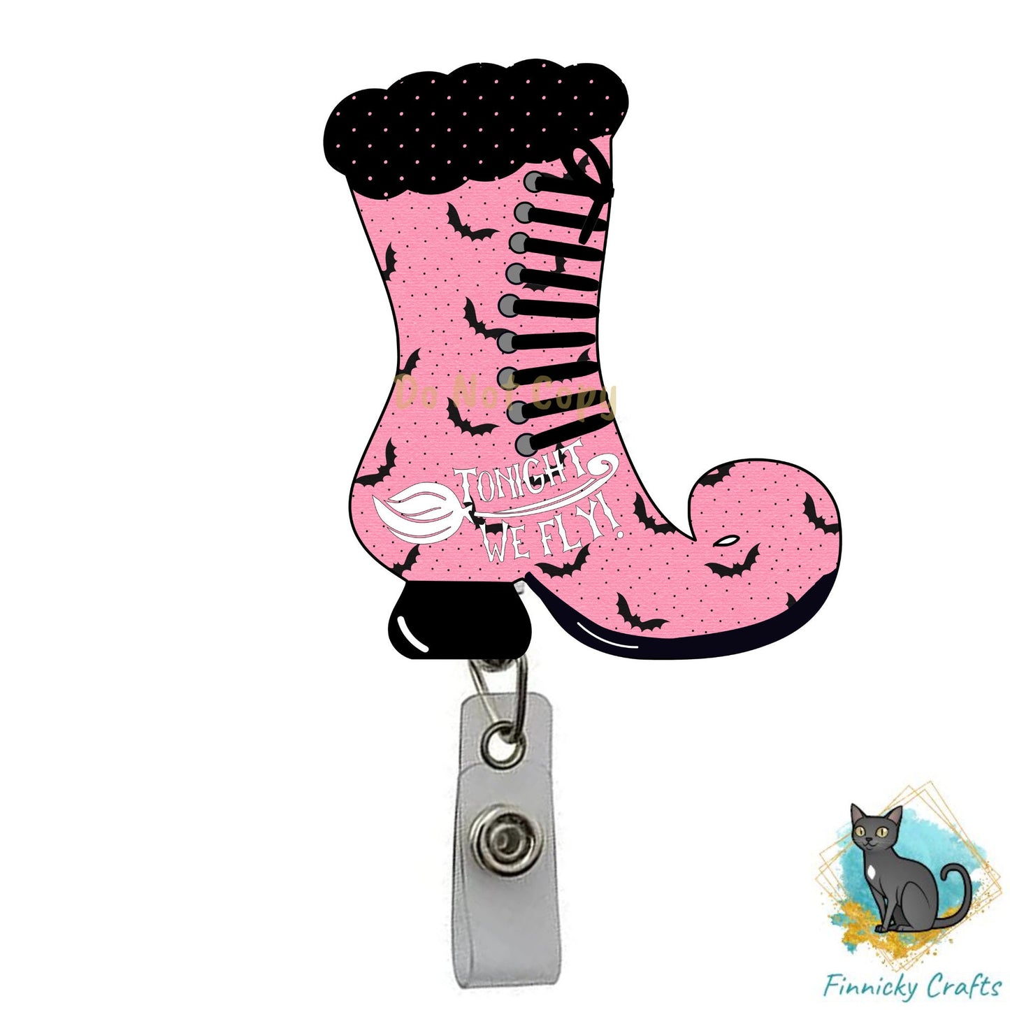 Halloween, Pink Witch's Boot, Spooky, Bats, Tonight We Fly, Welcome, Earrings, Door Wall Hanger, Sublimation, Digital, PNG, Design, Download