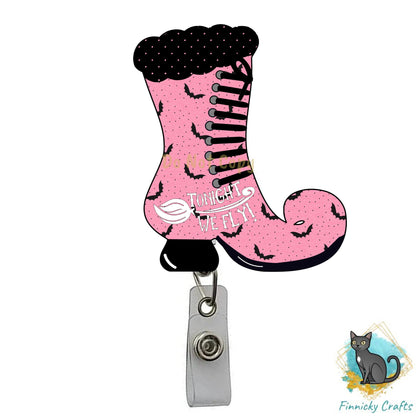 Halloween, Pink Witch's Boot, Spooky, Bats, Tonight We Fly, Welcome, Earrings, Door Wall Hanger, Sublimation, Digital, PNG, Design, Download
