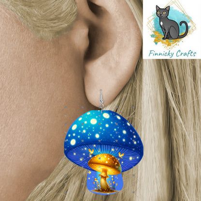 Mushroom Earrings Bundle Sublimation, Digital, PNG, Design, Download