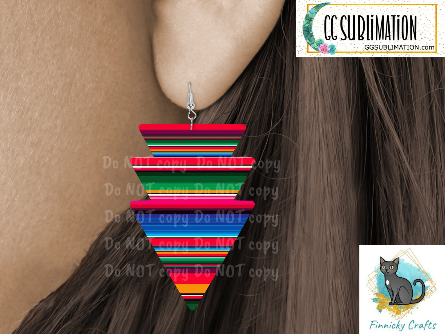 Three Arrow Earrings Bundle Digital Download- Earrings - Bee, alcohol ink, serape