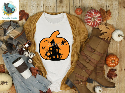 Halloween, Fall, Pumpkin, Silhouette, Sublimation, Tiered Tray Decor, Digital, PNG, Design, Download, Earrings, Door Hanger