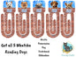 Peeking Dogs Bookmarks - 5 Designs Bundle - Westie, Pug, Dachshund, Chihuahua, Pomeranian - Whatcha Reading? - Digital Download - PNG