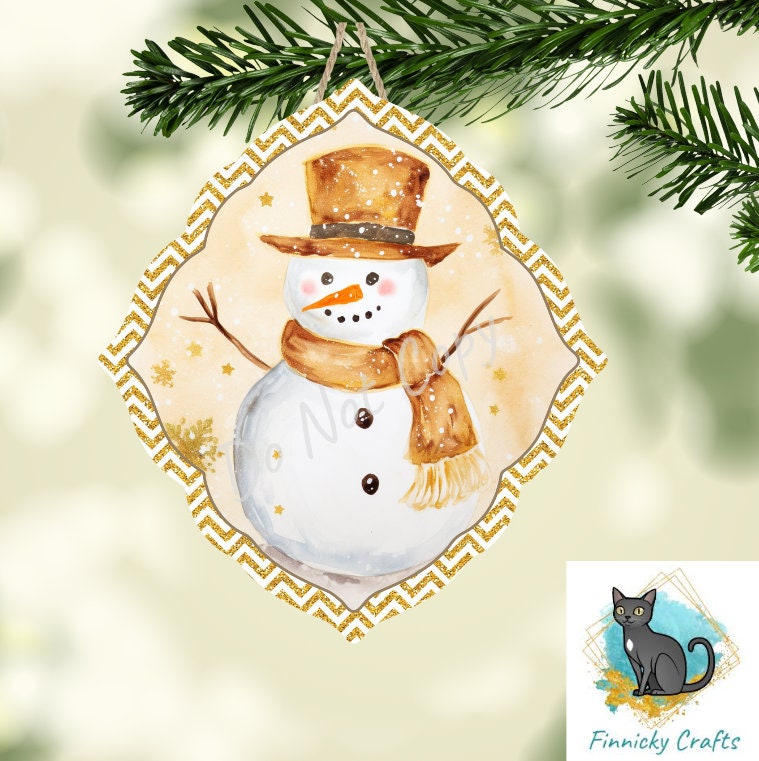 Fancy Diamond - Pink Butterfly - Teal Diamond - Gold Snowman Earrings Digital Download- Earrings, Keyrings, Ornaments, Decorations