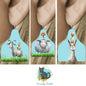 Farm Animals Cow Tag Shape Bundle png - Sublimation Designs Wall Hanger - Earring Png - Goat, Sheep, Turkey, Duck, Llama