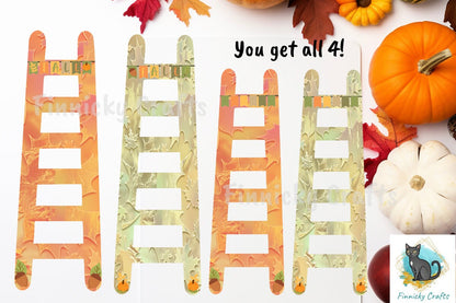 Fall Autumn Ladder Sublimation Design png
