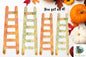Fall Autumn Ladder Sublimation Design png
