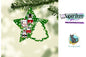 Penguins Star with Tree Christmas Ornament png