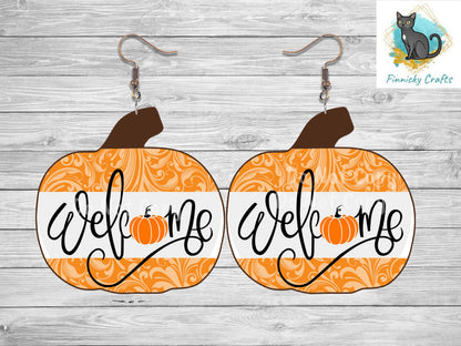 Pumpkin Bundle, Sublimation, Digital, PNG Design, Download for Earrings, Necklace, Wall Decor, Door Hanger, Keychain