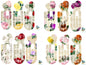 Dictionary Roses Bookmark - 12 Designs Bundle - Various colors - Heart bookmark - Instant Digital Download - PNG