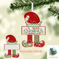 Green Red Elf Sign Tag - Customizable, Christmas Ornament, Christmas Tag, Nightlight, Sublimation, Digital, PNG, Design, MDF and Acrylic