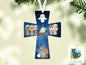 Christmas Nativity Cross, Sublimation, Digital, PNG Design, Download for Earrings, Wall Decor, Door Hanger, Keychain