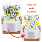 Mediterranean tiles and lemons png - Sublimation Designs - Square Acrylic - Light Base - Home Decor - Night Light - Kitchen - Words & blank