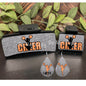 Cheerleader Large hair clip, small hair clip, earrings, sublimation, png