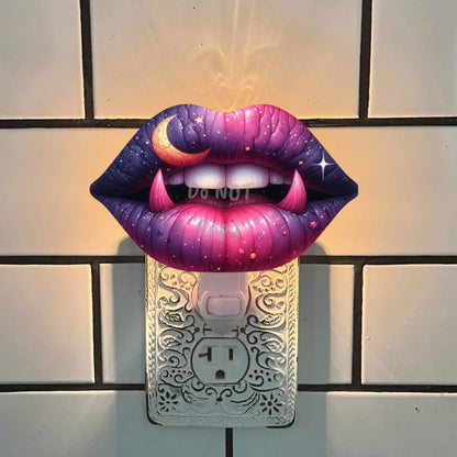 Spooky Halloween Lips -  - Sublimation Digital Design Bundle - MDF - Acrylic - Night Light - Suncatcher - Earrings - Decor