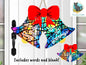 Christmas Bells, Sleigh Bells, Stained Glass, Sublimation, Digital, PNG, Design, Download Only, Ornament, Decoration, Sign, earrings