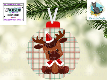 Bulb, Bobber, Fox, Polar Bear,Reindeer,Christmas, Digital, PNG, Download, Ornament, Sublimation, Coaster, Round, Christmas,Badge Reel