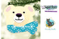 Polar Bear with Festive Scarf Christmas Ornament png