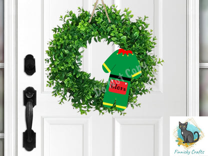 Customizable Elf Pajamas-  Xmas Sublimation Design PNG Graphic Clip Art Digital Download - Kid Pajamas