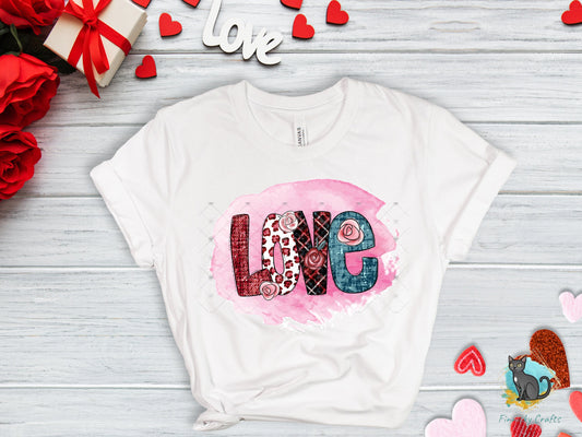 LOVE png, Valentine's Day, Sign PNG, Digital, Sublimation, Ornament, Badge Reel, Keyring, gift, pillow, t-shirt, mug