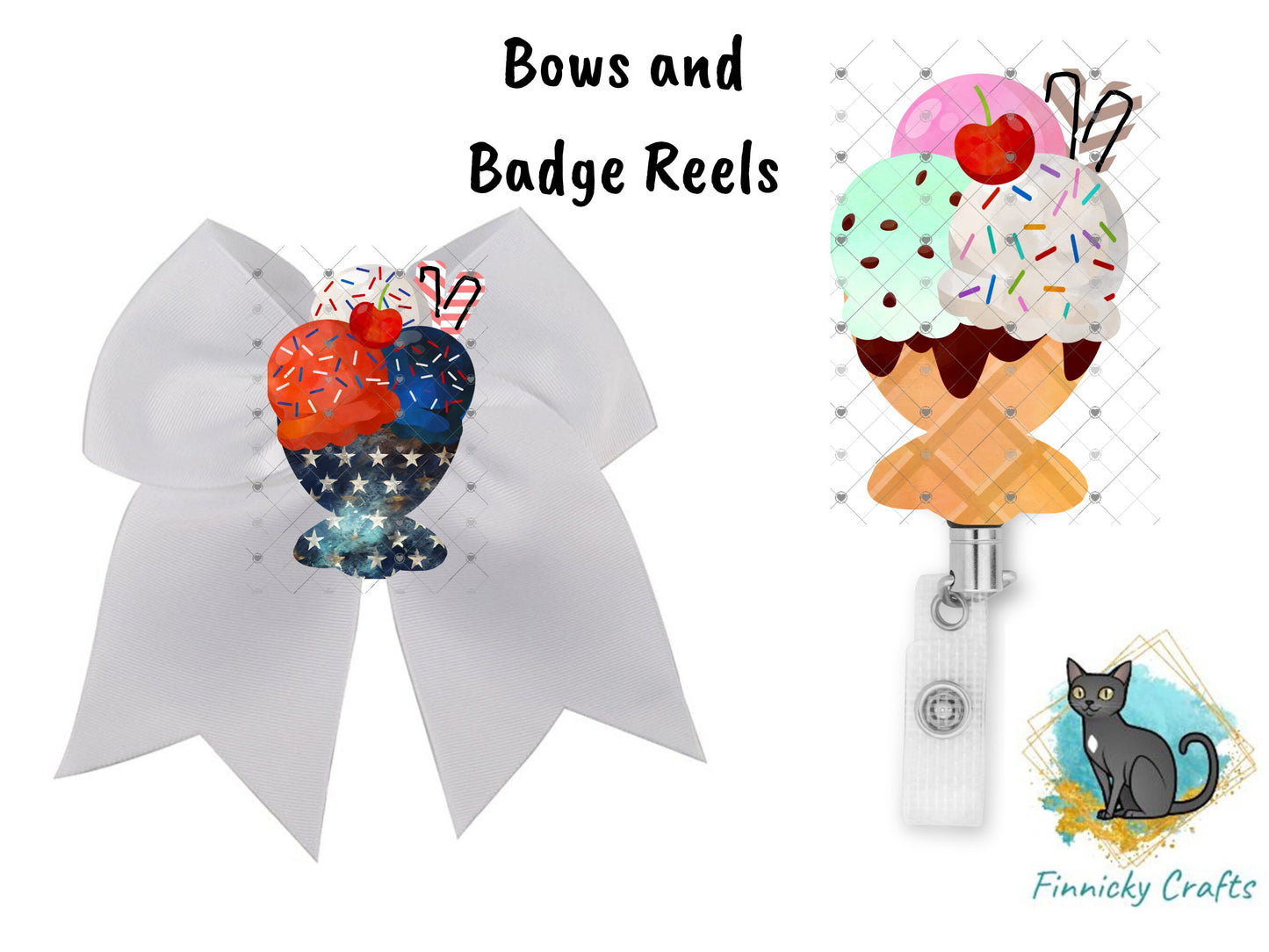 Ice Cream Sundae Earrings Bundle Sublimation, Digital, PNG, Design, Download