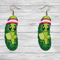 Pickleball pickle keyring,  PNG, Digital Download, Sublimation, Decor, Earrings, jewelry, ornament,  Badge Reel, Keyring