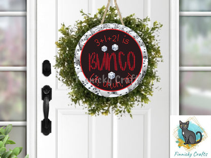 Bunco, Digital, PNG, Design, Download, Door Hanger, Ornament, Earrings, Badge Reel, Keyrings, Sublimation