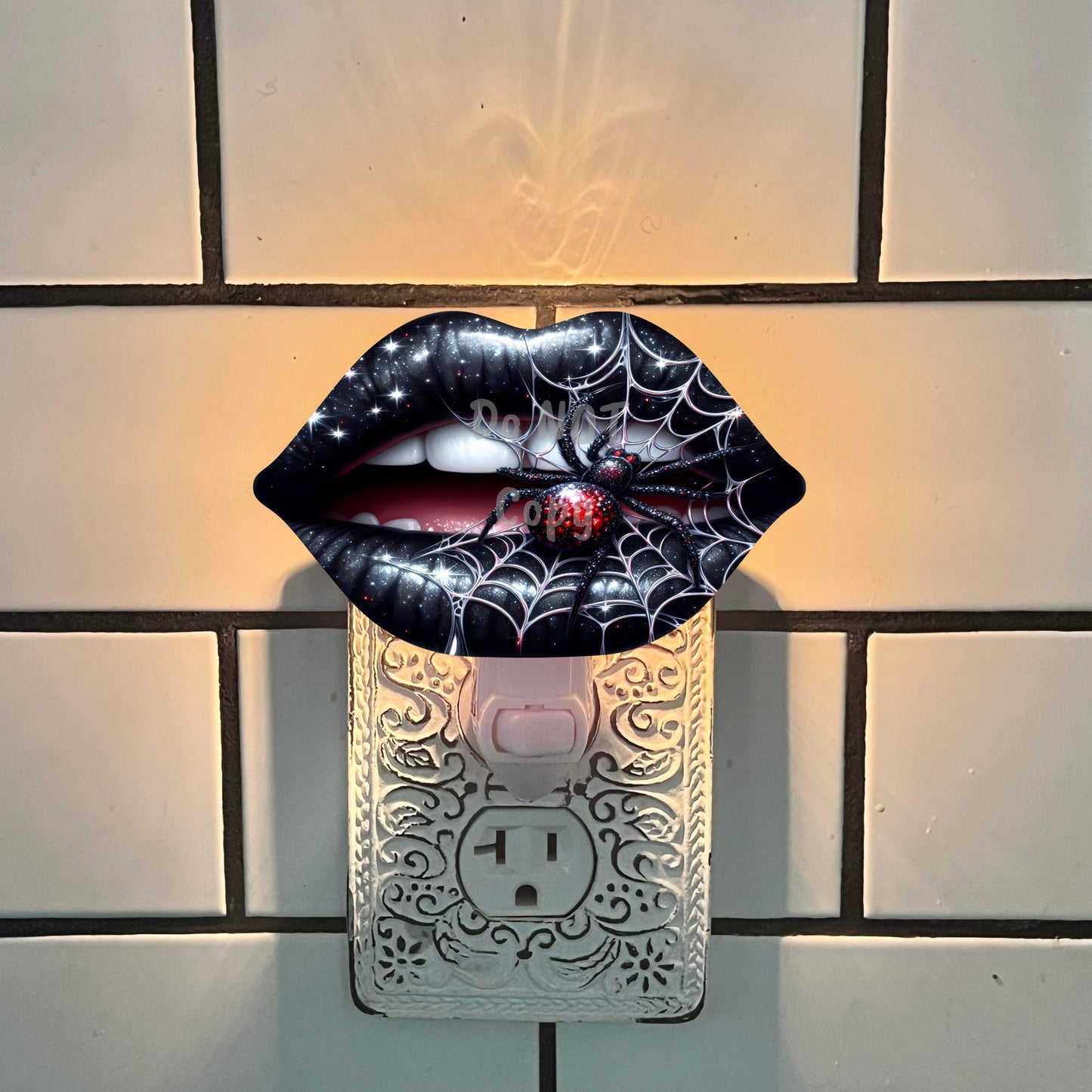 Halloween Lips - Spider, Bat, Pumpkin - Sublimation Digital Design Bundle - MDF - Acrylic - Night Light - Suncatcher - Earrings - Decor