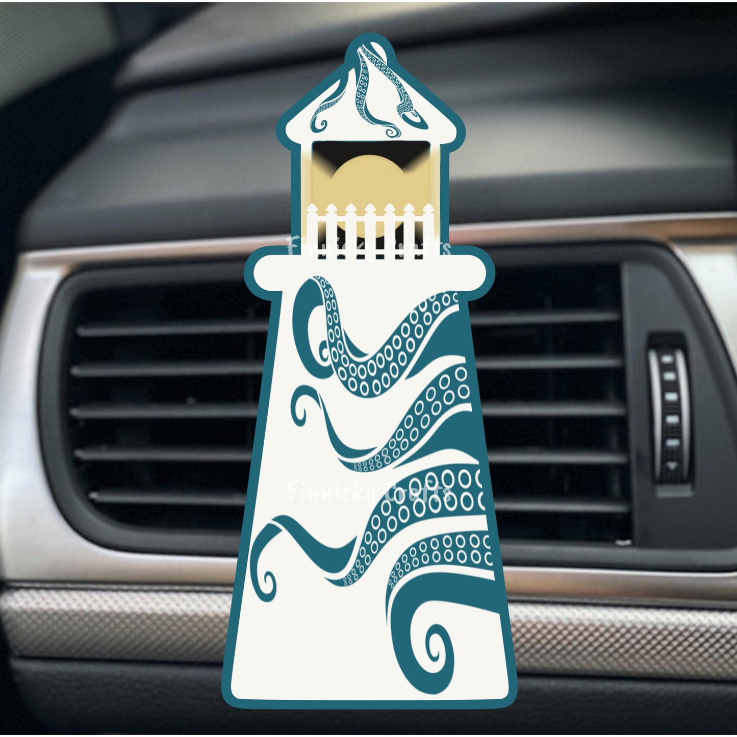 Kraken Lighthouse Sign, Octopus, Nightlight, Keychain, Earrings, Sublimation, Digital, PNG, Design, Download, Acrylic, MDF